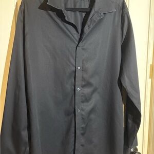 Calvin Klein Men's Black Button Down Shirt